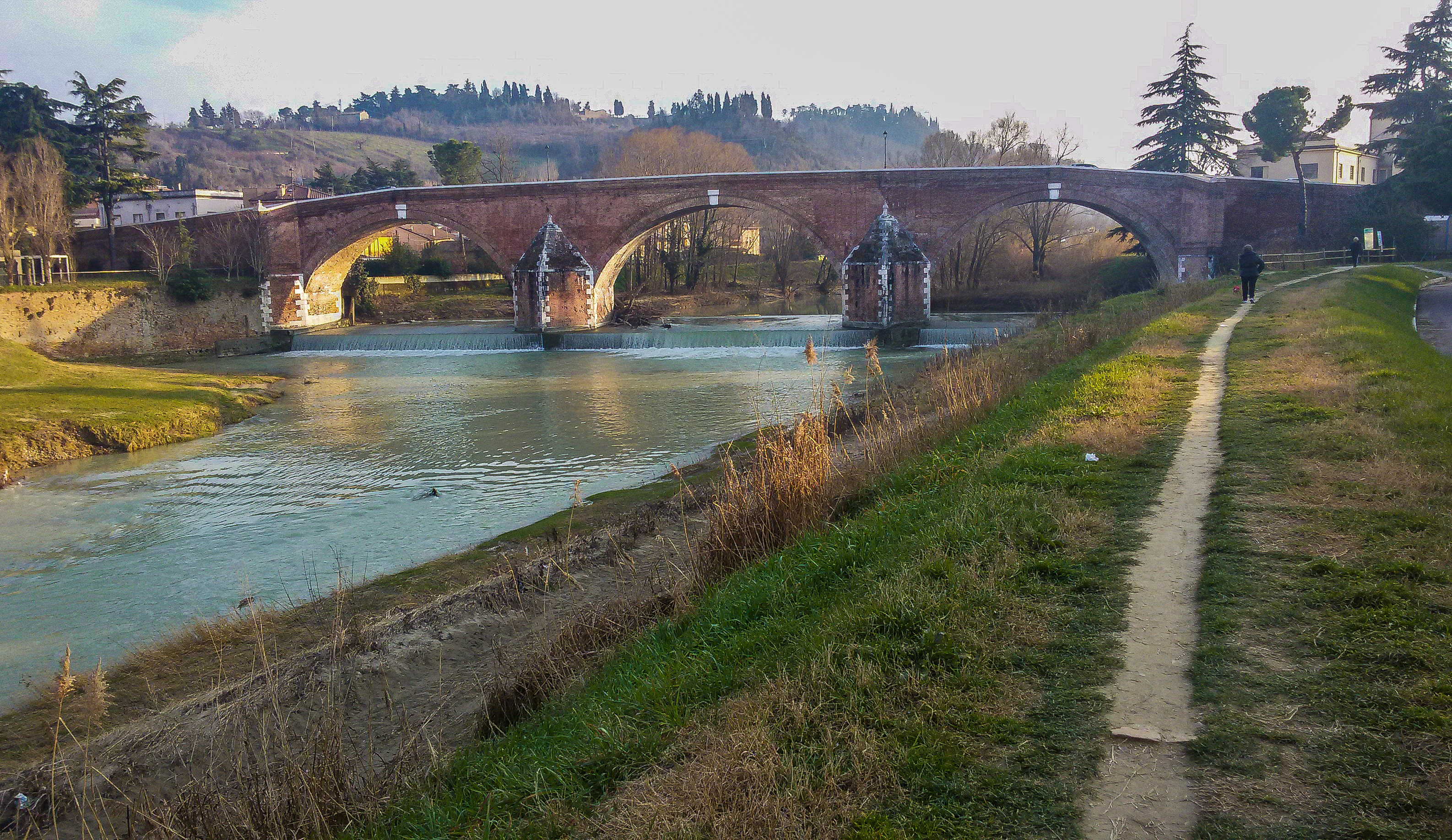 Il fiume Savio vicino al locale