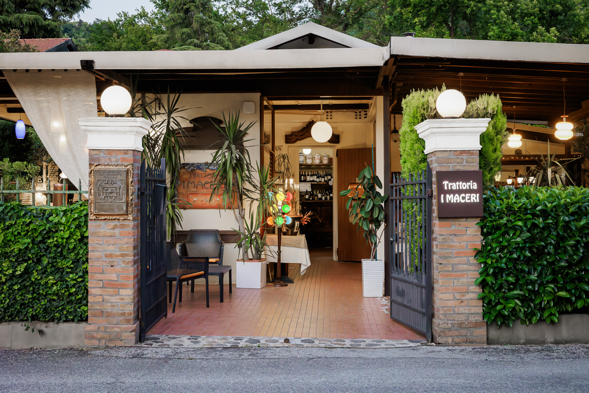 Il fiume Savio vicino alla trattoria